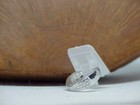 Sterling 1 Diamond Ring Wide Band Modern Sz 5 4.0Gr Vintage Criss Cross — photo 2