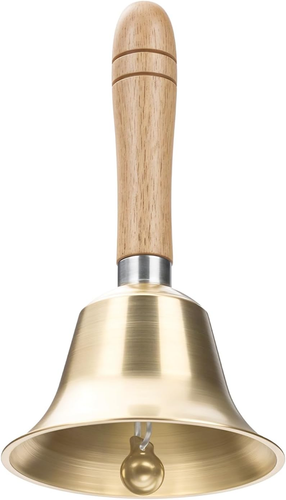 Super Loud Brass Hand Bell - For Elderly, Wedding, Office, Dinner & More