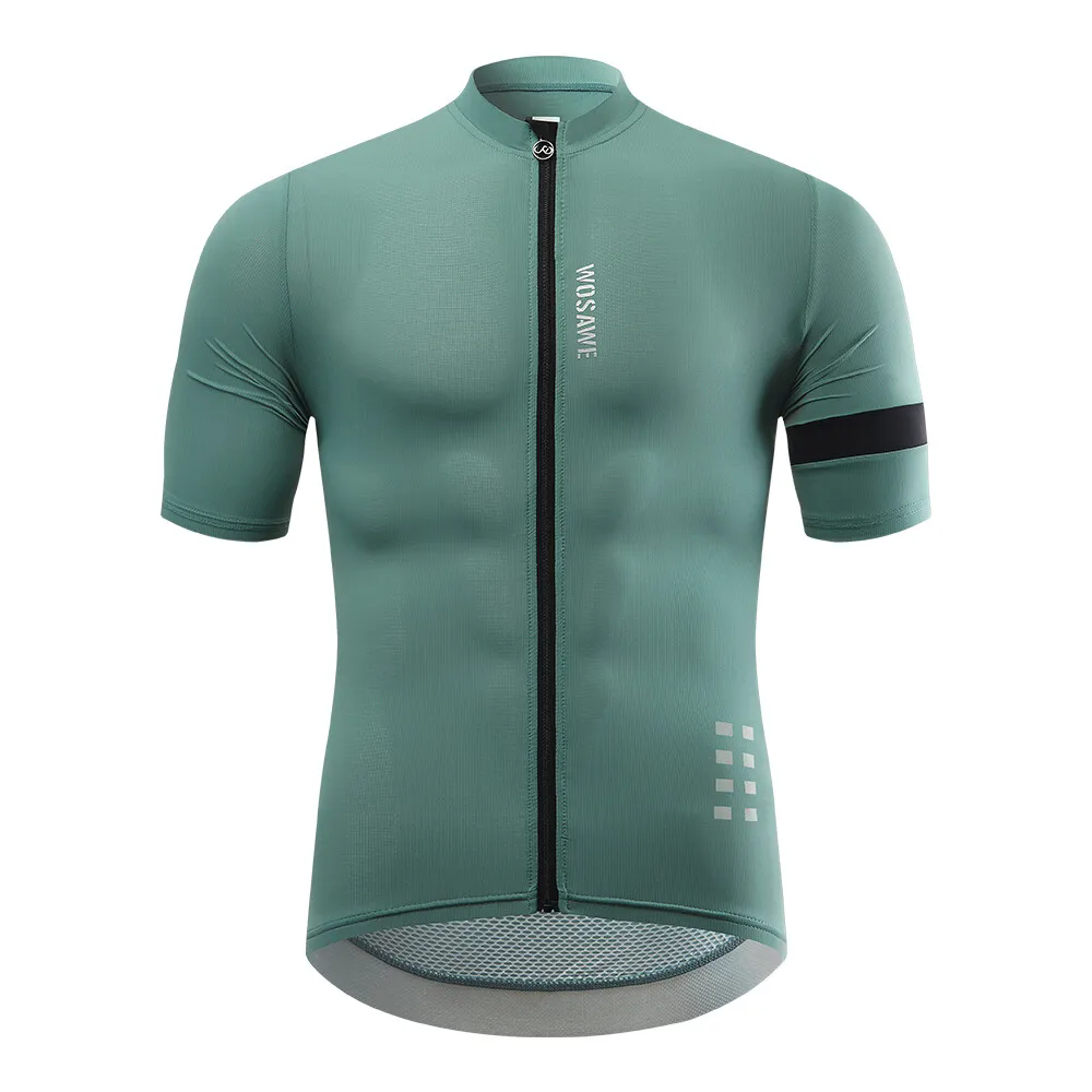 WOSAWE Men's Cycling Short Sleeve Road Bike Cycling Wear Outdoor Sports Quick Dry Breathable Jersey 3D Padded Shorts – köpa till låga priser på