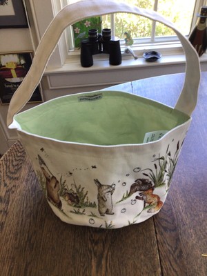 PAPER SOURCE Winnie the Pooh theme  Print Easter Treat Egg  Bucket Tote Bag, New