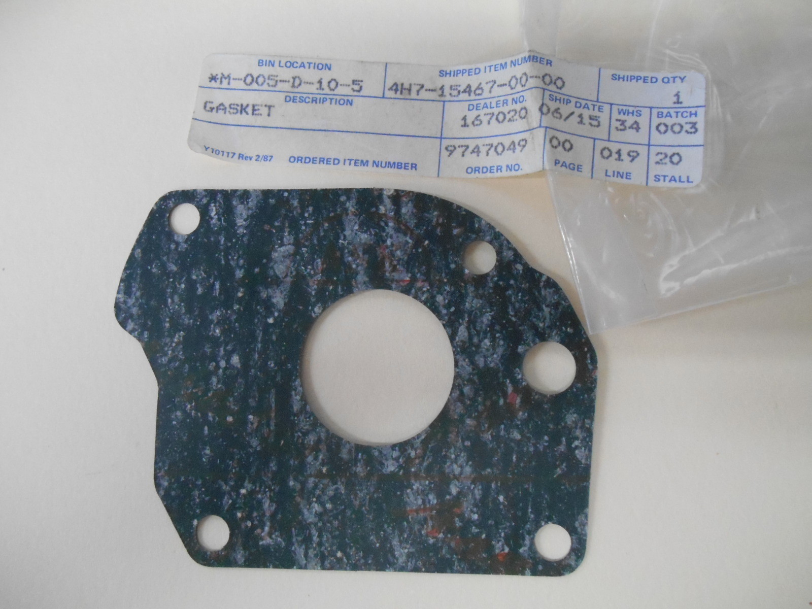 NOS Yamaha OEM Crankcase Cover Gasket 198084 XJ650 198183 XJ750 4H7