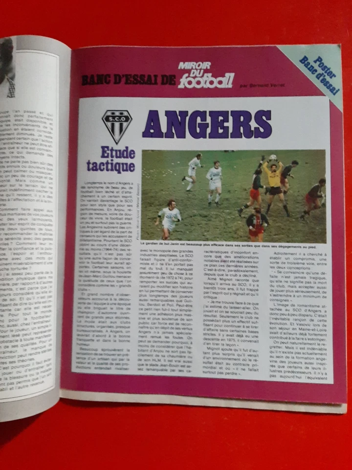 1979 miroir du football n°335 FRANCE LUXEMBOURG TRESOR KEMPES POSTER ANGERS - Photo 2/2