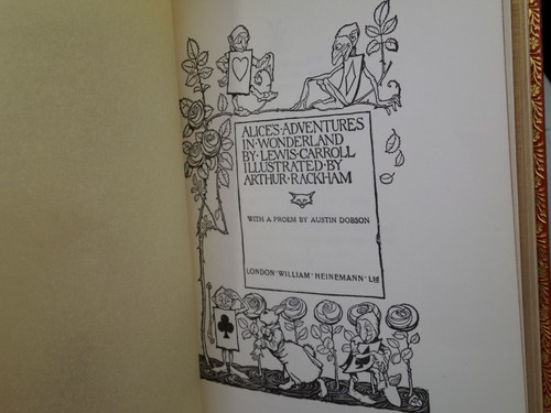ALICE'S ADVENTURES IN WONDERLAND BY LEWIS CARROLL 1972 ARTHUR RACKHAM, BAYNTUN - Picture 5 of 20