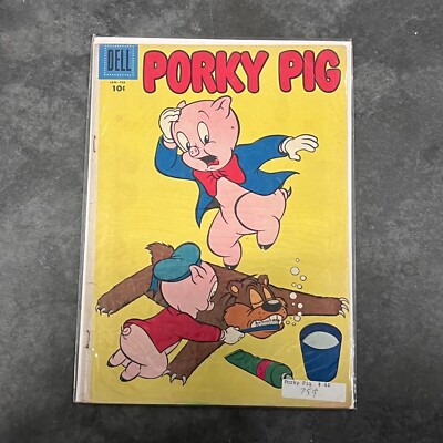 Porky Pig #44 Jan (1956) Friz Freleng Graphic Comic Book Publisher by Dell Comic