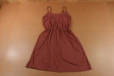 Old Navy Womens Size XS Deep Brick Red Sleeveless Gathered Waist Mini Dress New