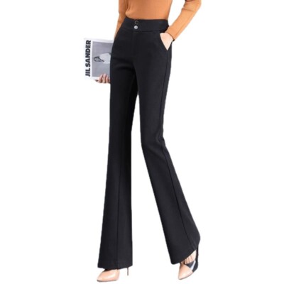 Office Dress Pants Women Size 0-10 XS Small Medium High Rise Flare Leg  Trousers | eBay