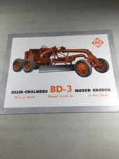 Original Allis Chalmers BD3 Motor Grader Sales Brochure