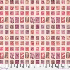 Tim Holtz Palette Palette Pink Stamps Sold by The 1/2 Yard