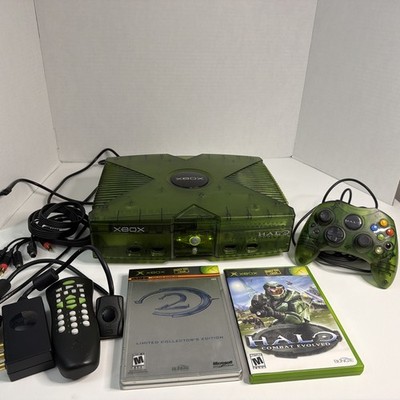 Microsoft Original Xbox Halo Special Edition Green Console - IMMACULATE! - LOOK!