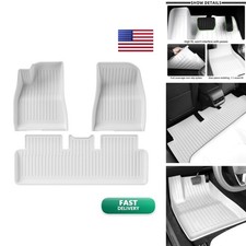 Top 3 Floor Mats That Will Look Right in the Tesla Model 3 SanQing Floor Mats Tesla 2024-2026 Model 3 5-Seat Floor Mats White, Model 3