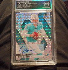 Panini 2025 Mosaic Quinn Ewers Rookie Card #308 Arena Club Graded 8/10 NFL