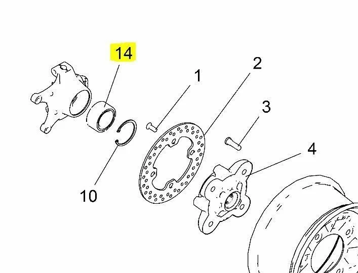Roulement de roue avant/arrière 2 pièces pour Polaris RZR 570 800 900, Ranger... - Photo 3/4