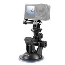 Car Suction Cup Mount for GoPro Insta360 DJI Action Cameras Tripod Adapter PULUZ