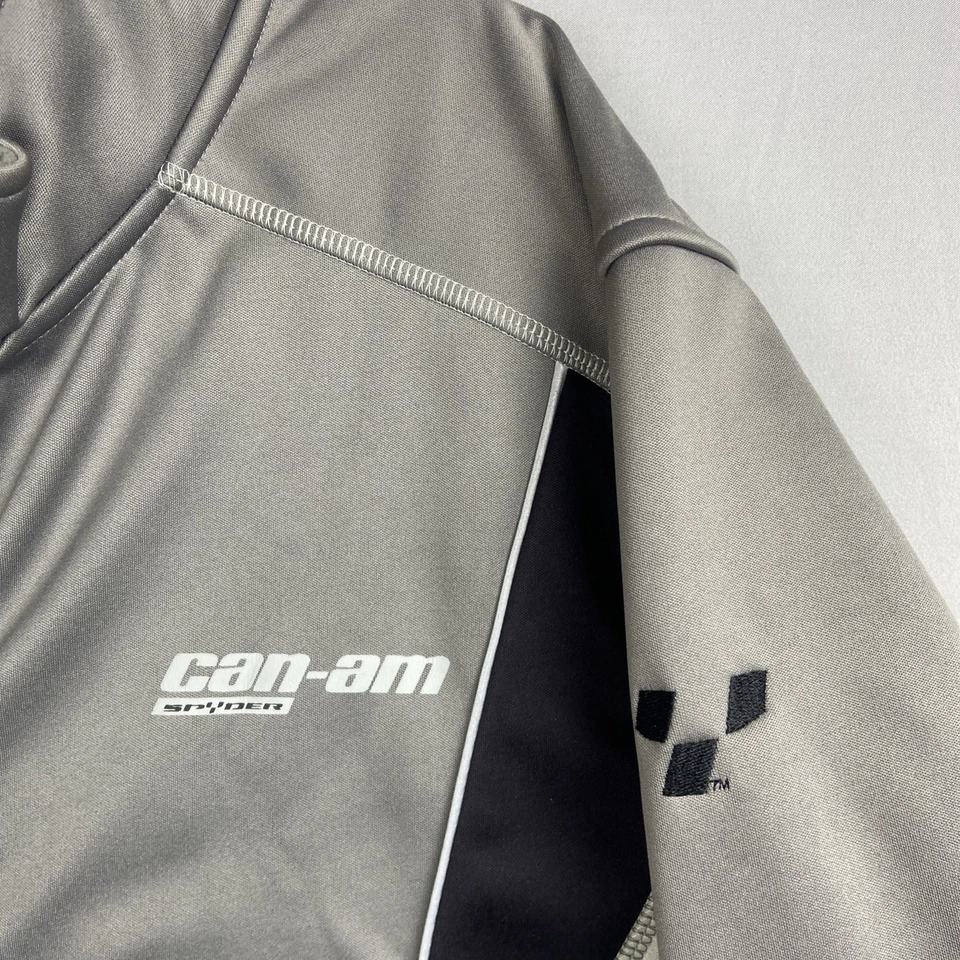 Can-am Spyder Jacket Men’s Large Technical Riding Biker Soft shell Gray - Image 3 of 4