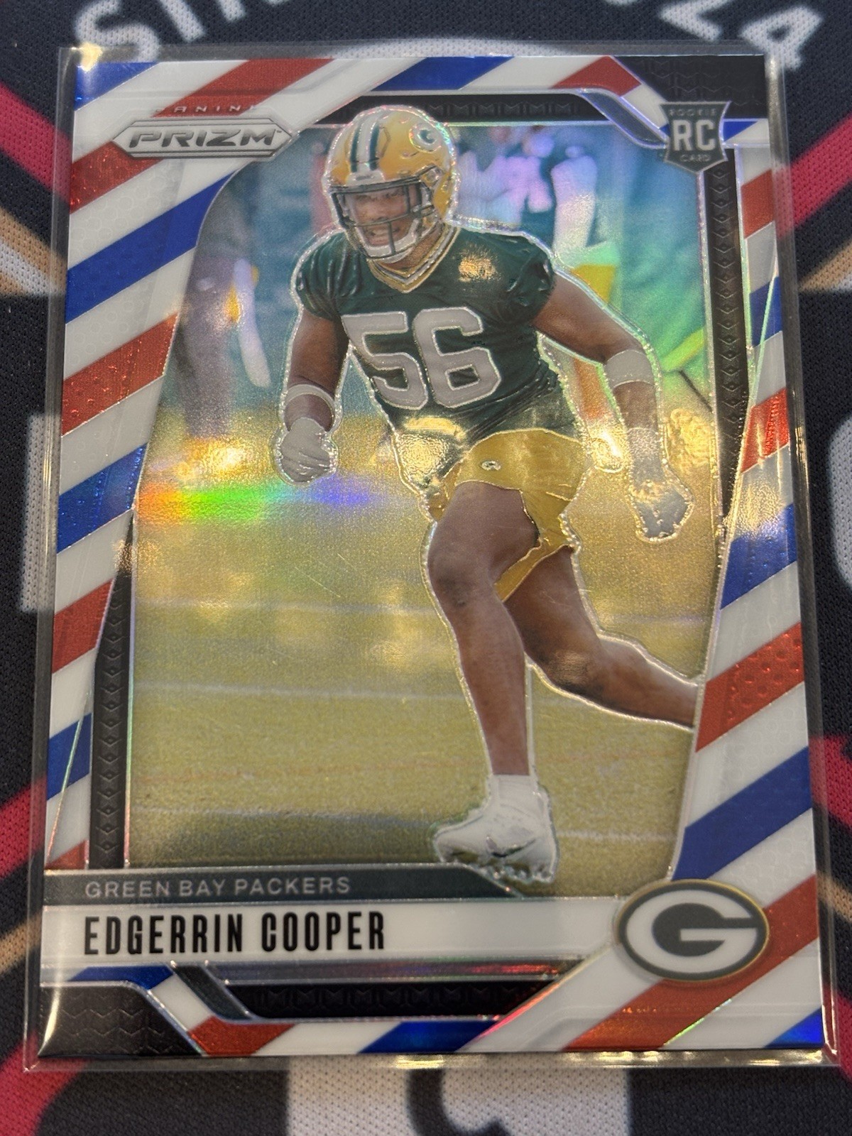 Edgerrin Cooper 2024 Prizm 331 rc red white blue prizm