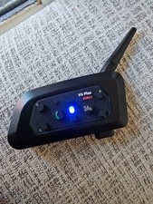 1 Piece V6 Plus Riders Helmet Bluetooth Headset Communicator - Works Great, Nice