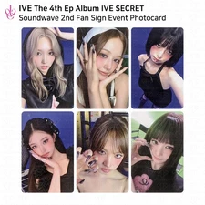 IVE The 4th EP Album IVE SECRET Soundwave 2nd Fan Sign Photocard WONYOUNG KPOP