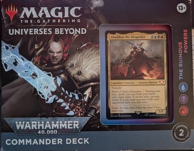 MTG Universes Beyond Warhammer 40K Commander Deck: The Ruinous Powers New/Sealed  | eBay