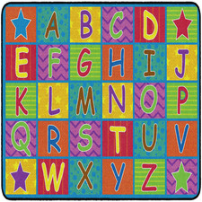 Flagship Carpets Cheerful Alphabet Educational Multicolor Rug For Home Learning