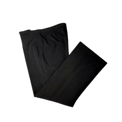 Zac & Rachel Rayon Blend Wide Leg Trouser Pants 16 Black Tab Flat Front Career