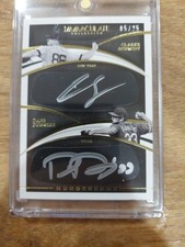 Dane DUNNING Clarke SCHMIDT 2021 Panini Immaculate DUAL Eye Black AUTO SP #25/25