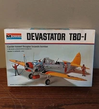 Sealed 1:48 Monogram Devastator TBD-1 Model Kit 7575 Vintage 1974 