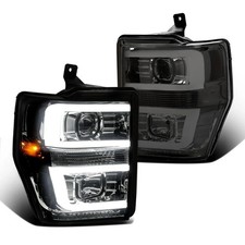 LED Projector Headlights Compatible with 2008-2010 Ford F250 F350 F450 F550 Su..