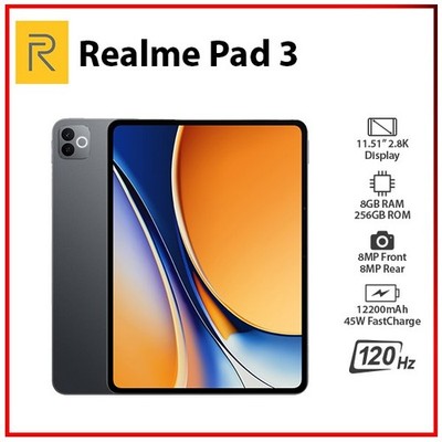 (Wi-Fi+5G) Realme Pad 3 5G 8GB+256GB GREY Octa Core Global Android PC Tablet