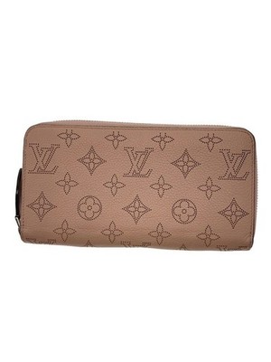 Louis Vuitton Long Wallet Zippy Mahina Cowhide Pink Ladies' Used