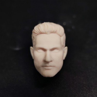HL833 1/12 Unpainted Tom Ellis Head Carved Model Fit ML Action Figure