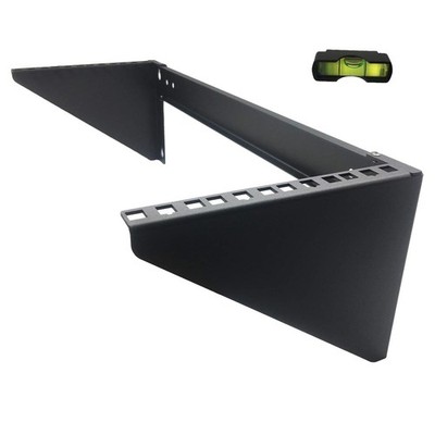 4U19 Inch Vertical Wall Mount Patch Panel Bracket and Heavy Duty 125 lbs Capa...