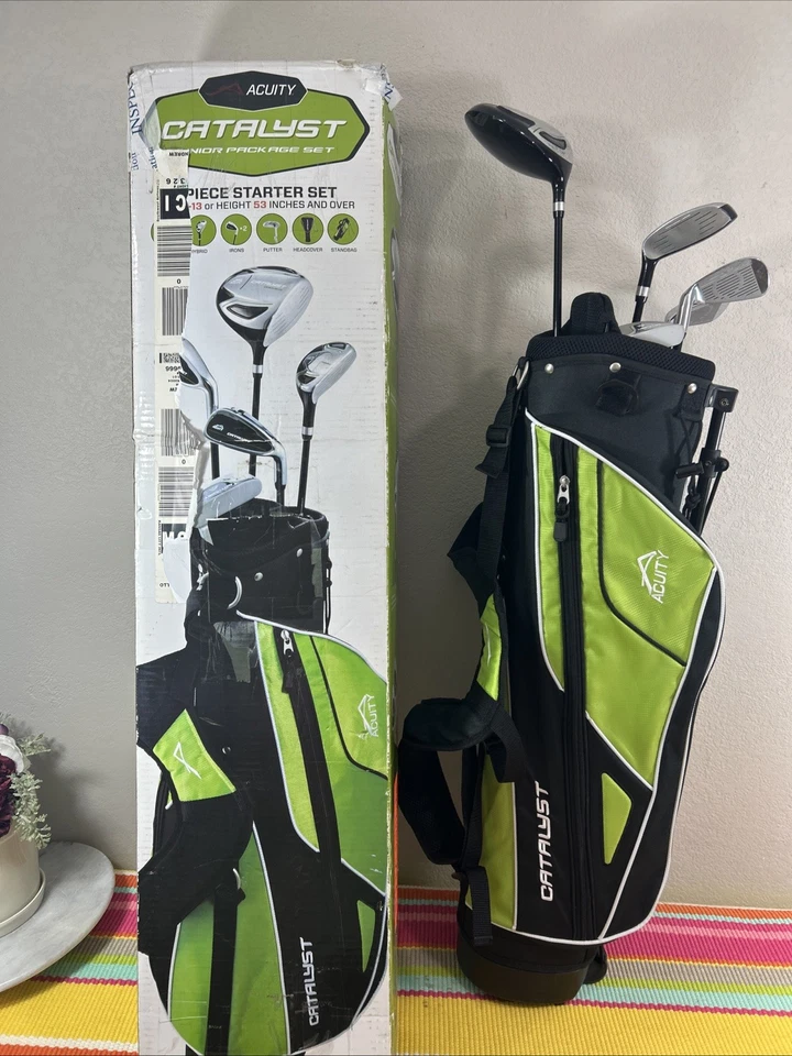 Acuity Catalyst Jr Golf Clubs Set Driver Hybrid Wood 6/7 Wedge Putter Bag Bundle - Image 2 of 4
