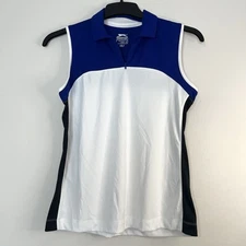 Slazenger Golf Hydro-Dri Missy SoHo Color Block Sleeveless Polo Size Small NWT