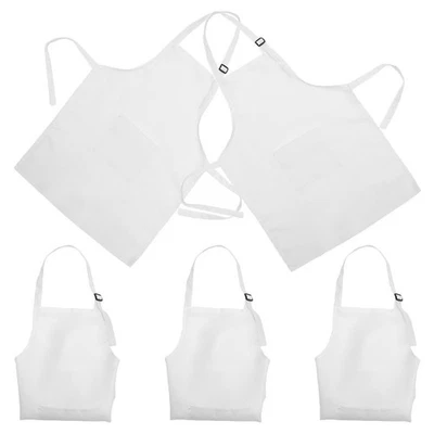 5 Pcs Tablier À Dessin En Polyester Enfants Peignant Tabliers Peinture Pour - Photo 1/4