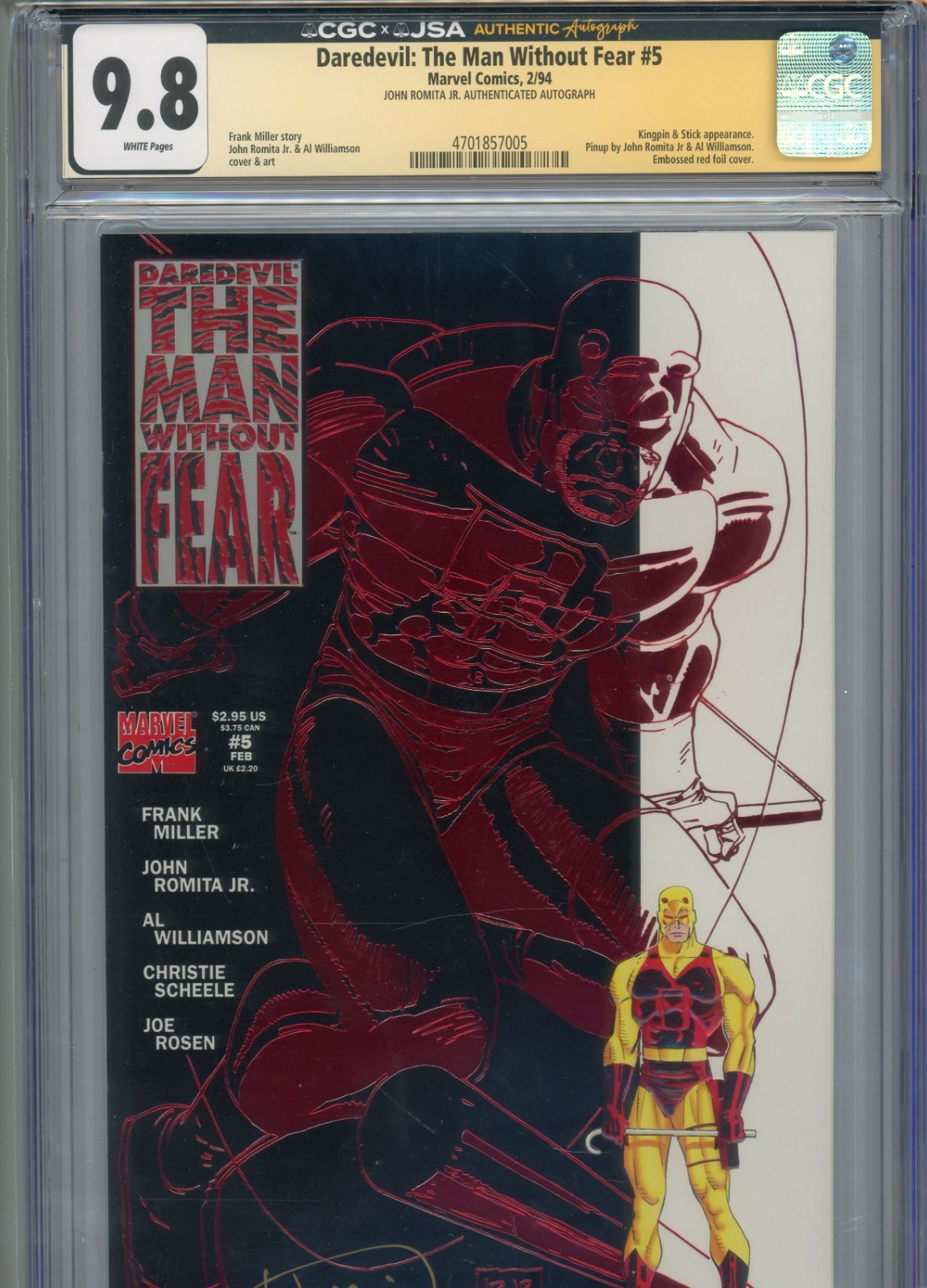 Daredevil The Man Without Fear #5 Value - GoCollect