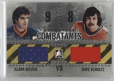 2011-12 ITG Enforcers Combatants Black Clark Gillies Dave Schultz #C-24 HOF 2po