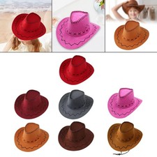 Kids Western Cowboy Hat Classic Decor Sun Protection Hat for Girls Boys Travel