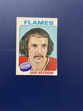 1975/76 OPC Hockey Dave Kryskow Card # 158 In Excellent Condition