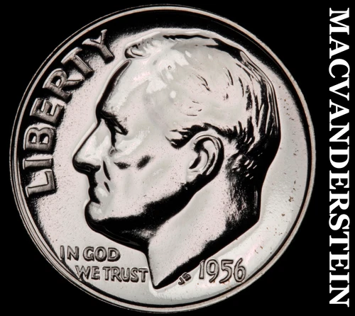 1956 Roosevelt Dime- Silver- Choice Gem Proof Luster No Reserve #J2878