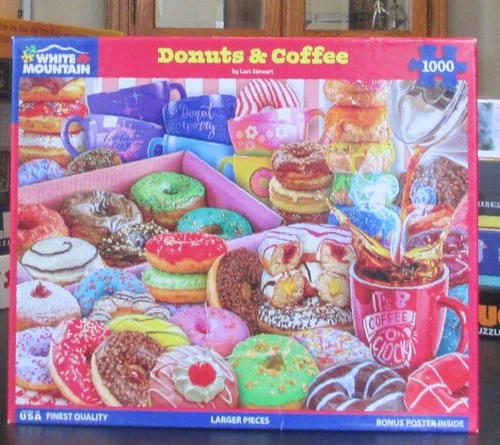 DONUT'S & COFFEE - Complete - WHITE MOUNTAIN PUZZLE