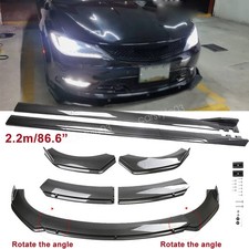 For Chrysler 200 2011-2017 Front Bumper Lip Splitter Side Skirts Carbon Style For Chrysler 200 2011-2017 Front Bumper Lip Splitter Side Skirts Carbon Style