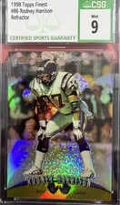 RODNEY HARRISON! 1998 Finest #86 Refractors CHARGERS!  CSG 9 MINT