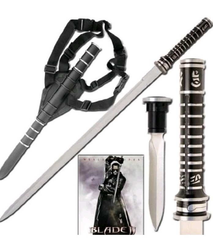 Blade Daywalker Stainless Steel Sword & Dagger Cosplay With Damage See Pictures 