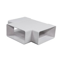 Abluftkanal Flach 55X110Mm T-StüCk Kanalbogen Eckig Flachkanal Adapter Pvc