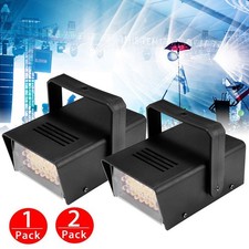 1/2PCS DJ Strobe Flash Light 24 LED Club Stage Lighting Party Disco Xmas Light