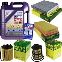 Mann Inspektionspaket 5L Liqui Moly 5W-40 FüR Suzuki Swift III 1.3 Ddis