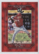 2019 Panini Donruss Elite Series Red 87/149 Mike Trout #ES10 uk2