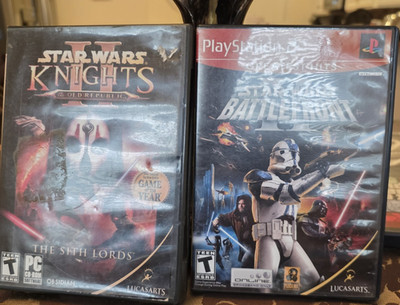 LucasArts Star Wars Battlefront II + KOTOR II Sith Lords PS2 NTSC-U/C CIB