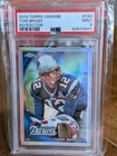 🌈💎 2010 Topps Chrome Refractor Tom Brady #C80 Patriots SILVER Prizm PSA 9 Mint