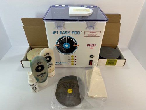 JFJ Easy Pro Disc Repair Machine - Tested + Accessory Kit - CD DVD Game EXCELENT